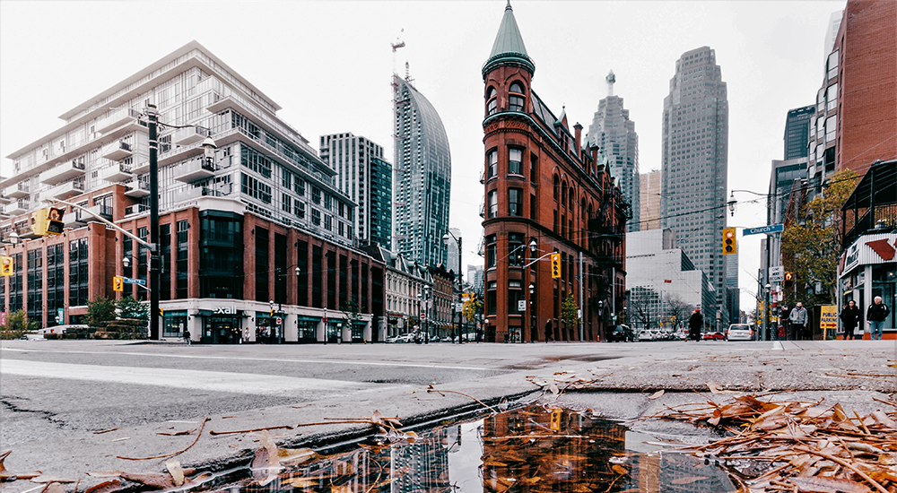 Street view of the Gooderham Building